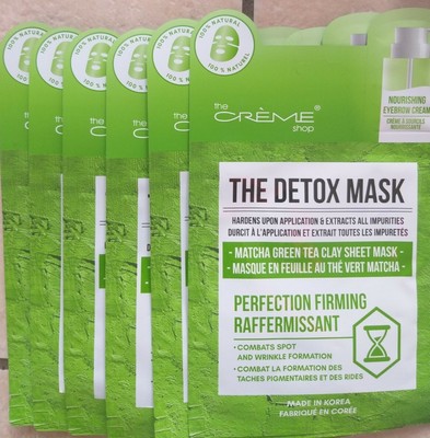 The Creme Shop Detox Facial Sheet Masks for Face Lot of 6