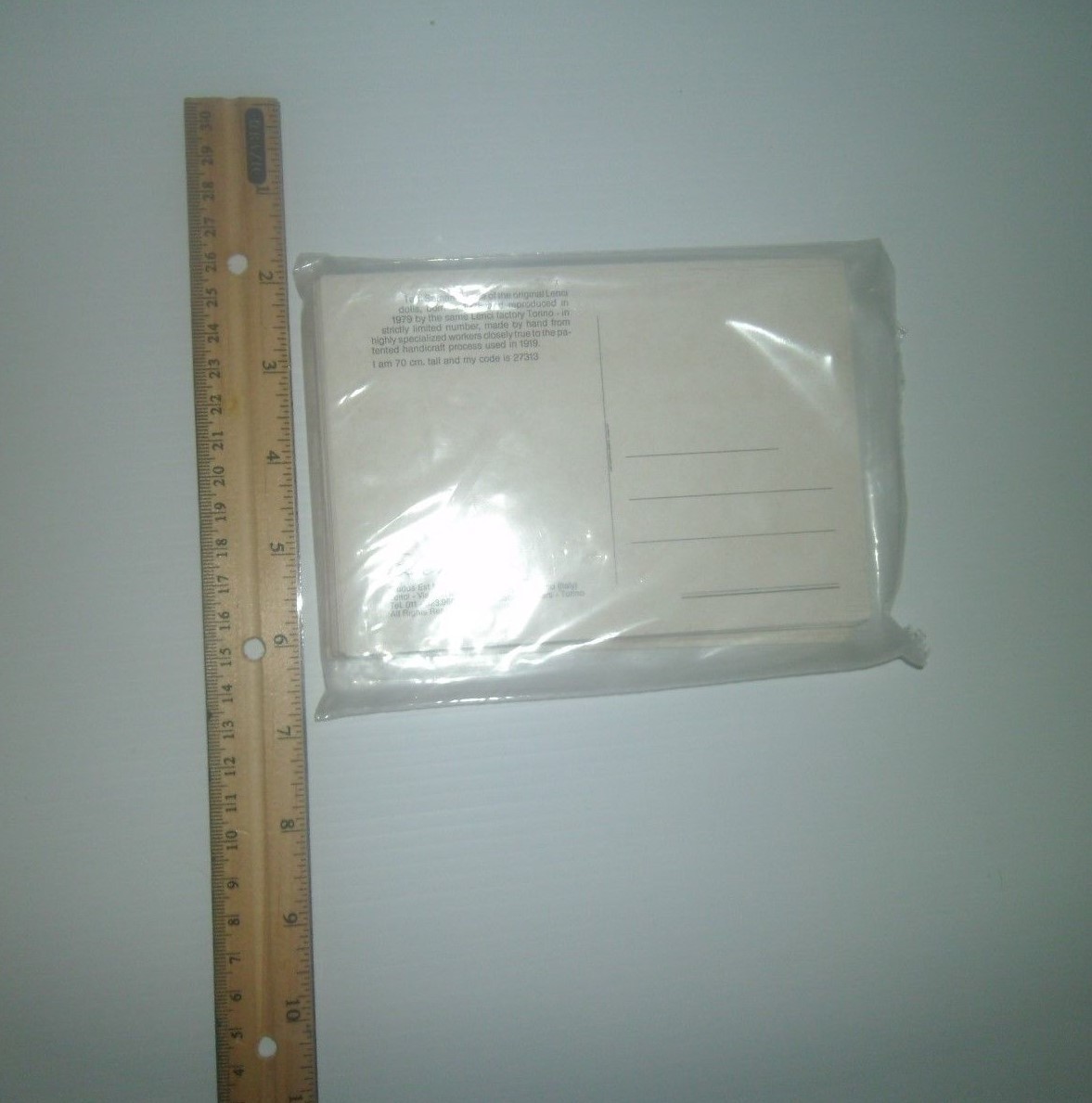 LENCI COLLECTIBLE HISTORY OF A SYMBOL DOLL (POST CARDS) UNOPENED ITALY