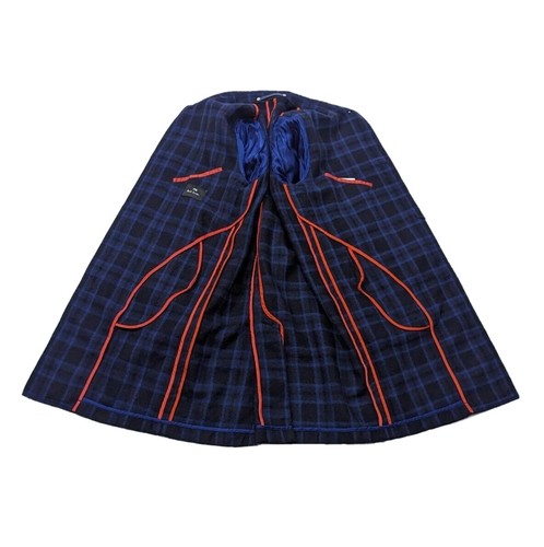 Pre-owned Paul Smith Ps  Mens Wool Check Slim Fit Epsom Overcoat Uk M , 38r Rrp £485 In Multicoloured