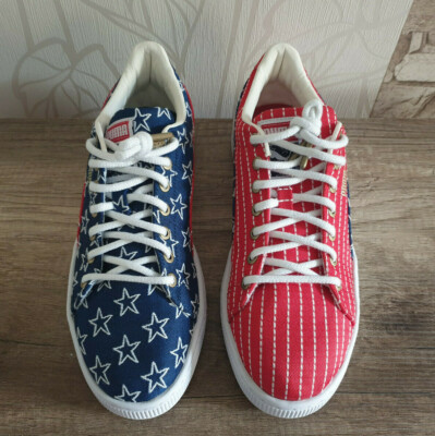 Puma Basket 4th of July FM Toreador-Blue Depths USA 36477801 Mehrfarbig Gr. 41