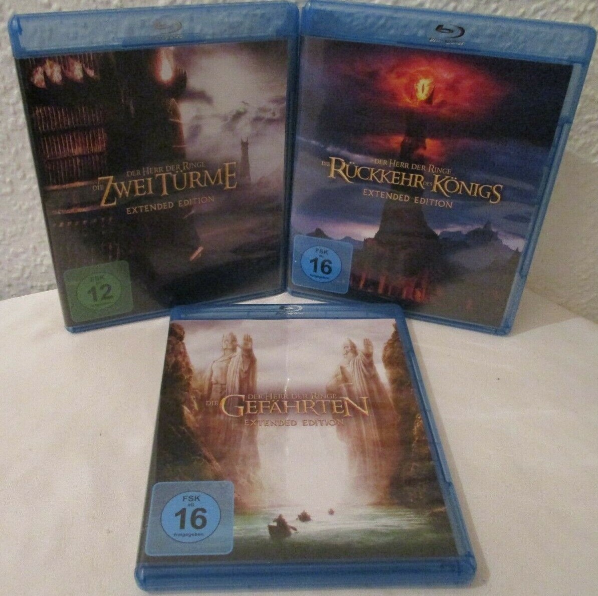 Der Herr der Ringe - Spielfilm - Trilogie - Extended - 6 Blu-ray NEU OHNE FOLIE!