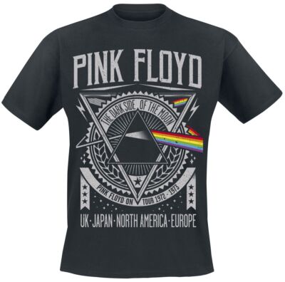 Pink Floyd The Dark Side Of The Moon - Tour 1972 Männer T-Shirt schwarz