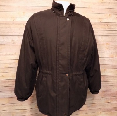 Outdoor Exchange Men's Winter Coat Jacket Small Black Zip Front 