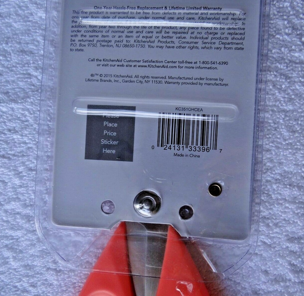 NEW KitchenAid All-Purpose Kitchen Shears Scissors Orange w/ Sheath Soft Grip