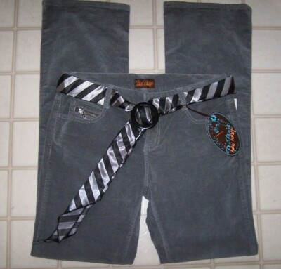 BE BOP BEBOP  VELOUR SMOKE GREY PANTS JEANS JUNIORS COTTEN BLEND SZ 5 NWT