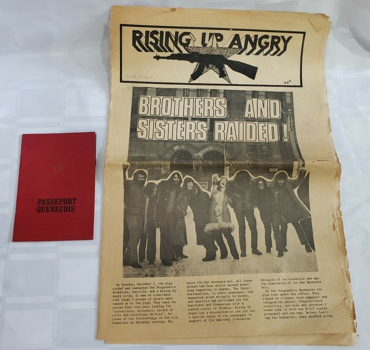 1960'S RISING UP ANGRY UNDERGROUND NEWSPAPER ANTI