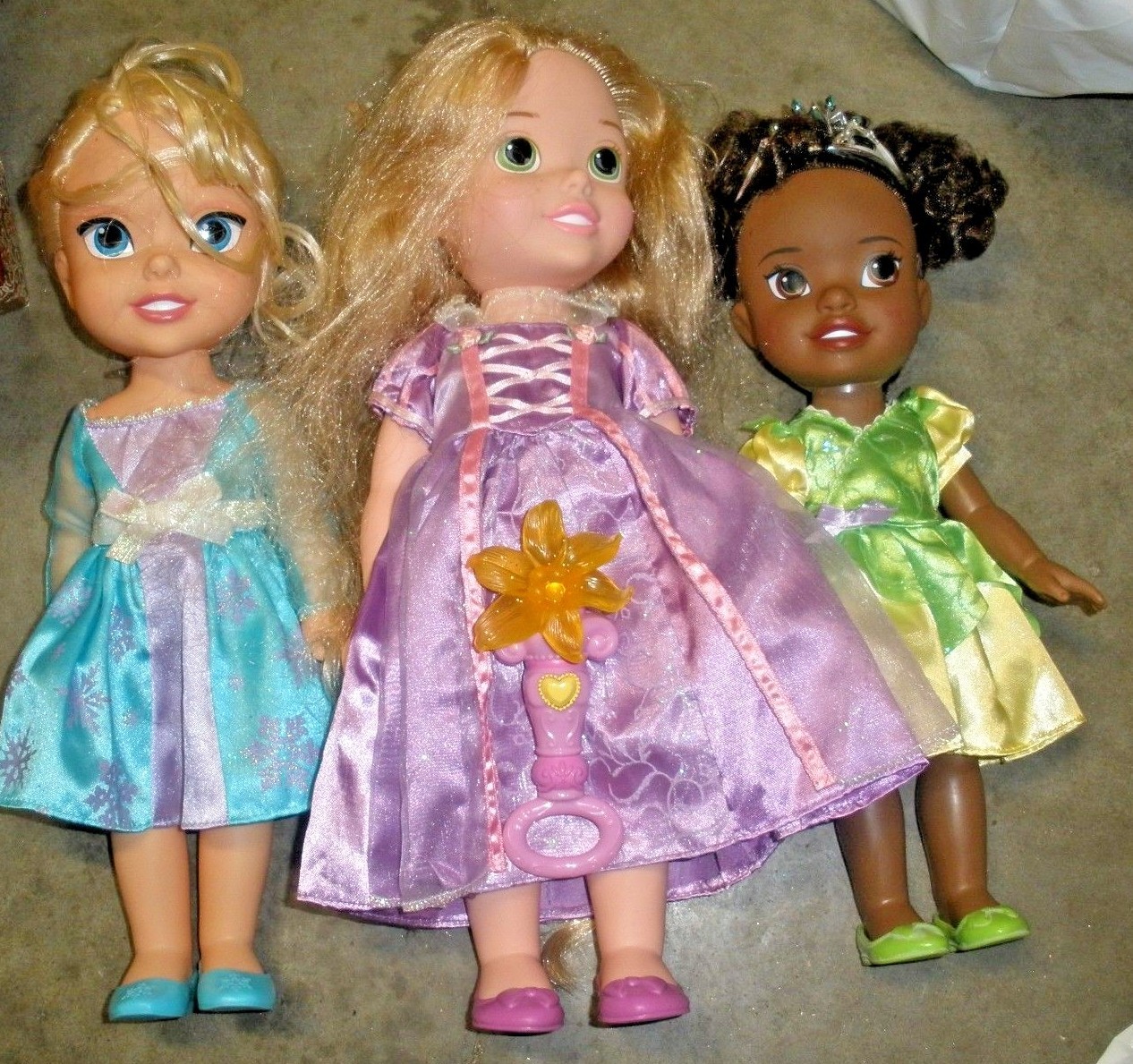 Lot of 3 Disney Princess Character Dolls Approx 12
