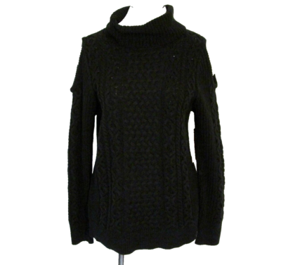 Ruff Hewn Womens Top Sweater PXL Turtleneck Cold Shoulder Long