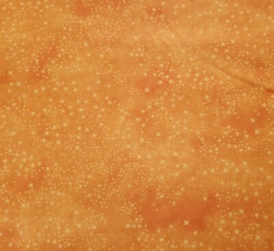 Candyland BTY Hasbro Quilting Treasures Candy Land Tonal Orange Star Blender