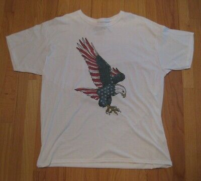 Two (2) EAGLES T-Shirts XL Glory Be Co. American Patriotic Cotton Philadelphia 