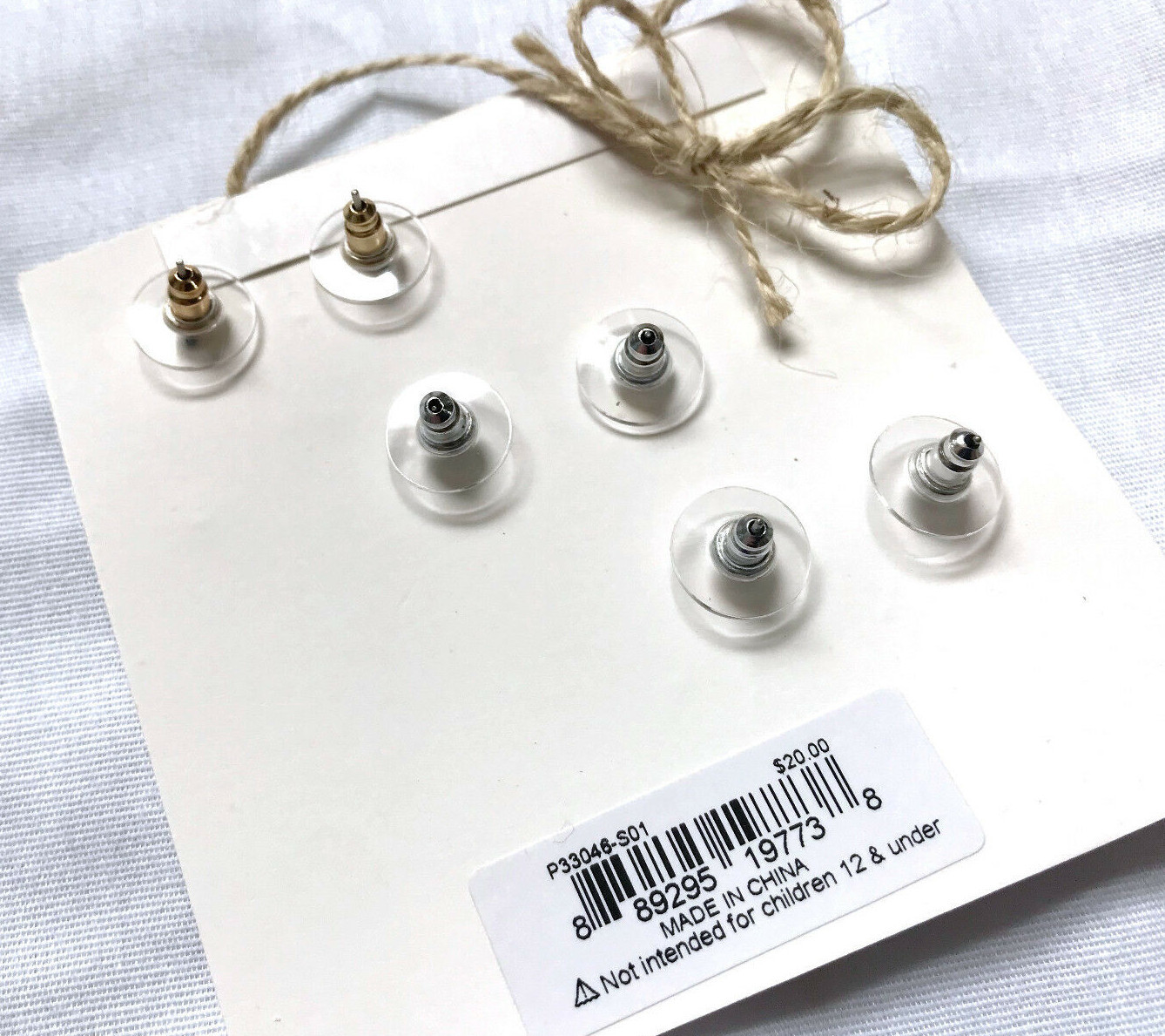 NEW 3 Pack Set Girls Cute Fashion Earrings Silver Jewelry Gold Starfish Jewels