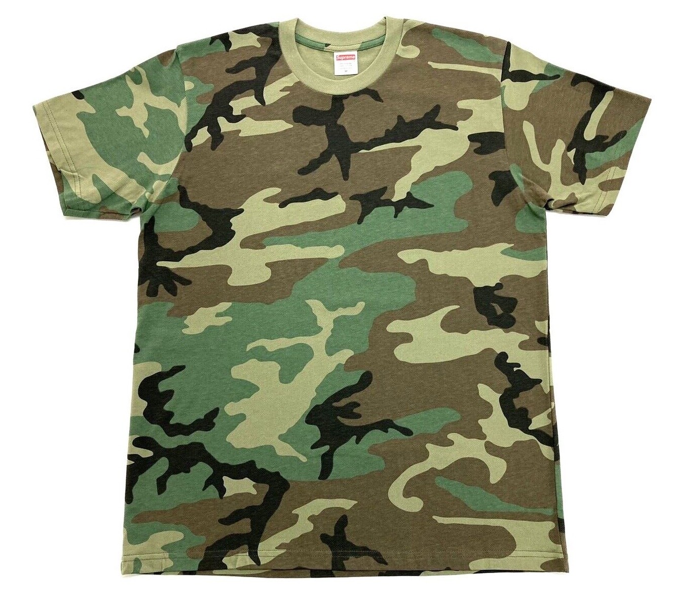 Supreme Headline Tee Woodland Camo Size M SS19 T-Shirt | eBay