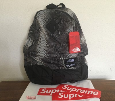 supreme the north face snakeskin lightweight day pack black