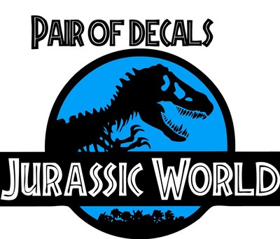 Jurassic Park Emblem LARGE Door Vinyl Decal sticker Kit Jeep Rubicon wrangler