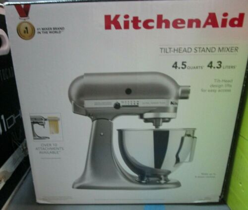 KitchenAid 4.5QT Tilt-Head Stand Mixer KSM96CU Contour Silver BRAND NEW