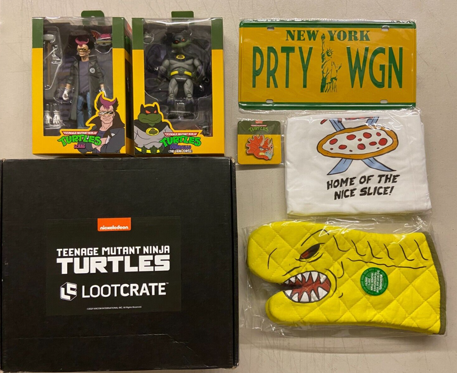 NECA Loot Crate Exclusive TMNT Scrag & Donatello The Dark