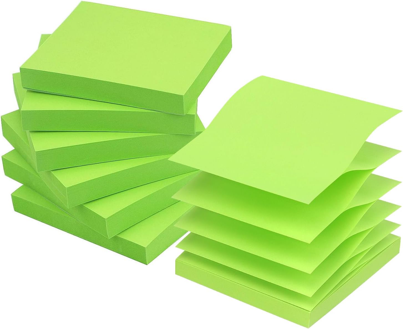 Pop up Sticky Notes 3X3 Refills Self-Stick Notes 6 Pads, Solid...