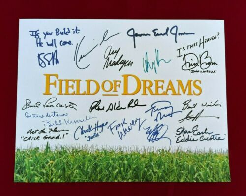Field of Dreams Title Card Cast-Signed - 8.5 x 11 - Autograph Reprints