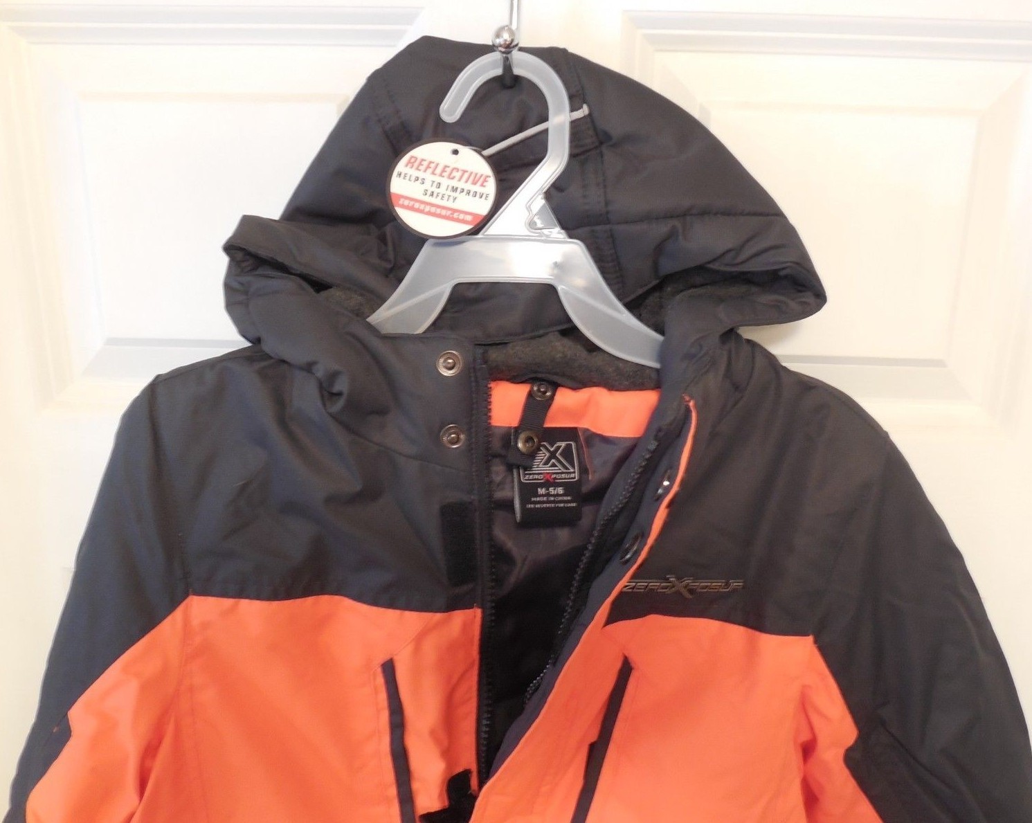 ZeroXposur Winter Jacket,  Boys  Size M (5-6),  Hunter Orange with Black Trim