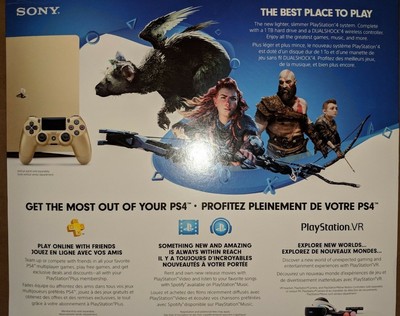 Sony PS4 PlayStation 4 Slim 1TB Gold Console CUH-2015B |BRAND NEW SEALED