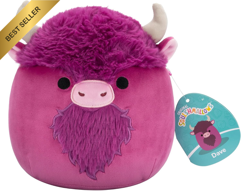 SQCR06608 - Dave the Bison 19 Cm Official Jazwares Plush Super Soft Cuddly Toy