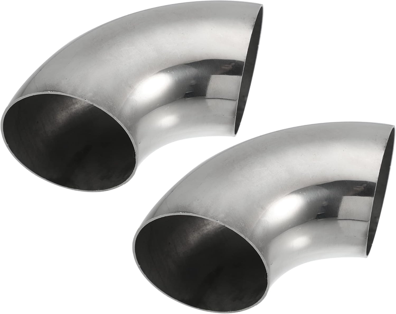 2Pcs OD 3 Inch 90 Degree 1.2Mm Thickness Mandrel Bend Elbow SS304 St