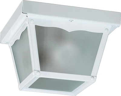 Quorum 8'' Outdoor Ceiling Light in White