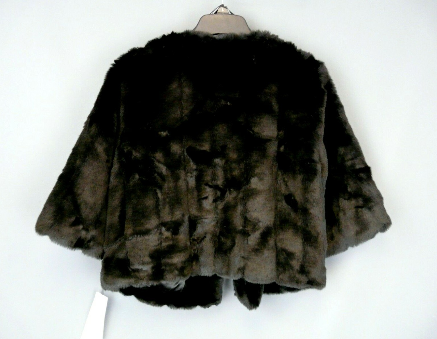 calvin klein faux fur short jacket