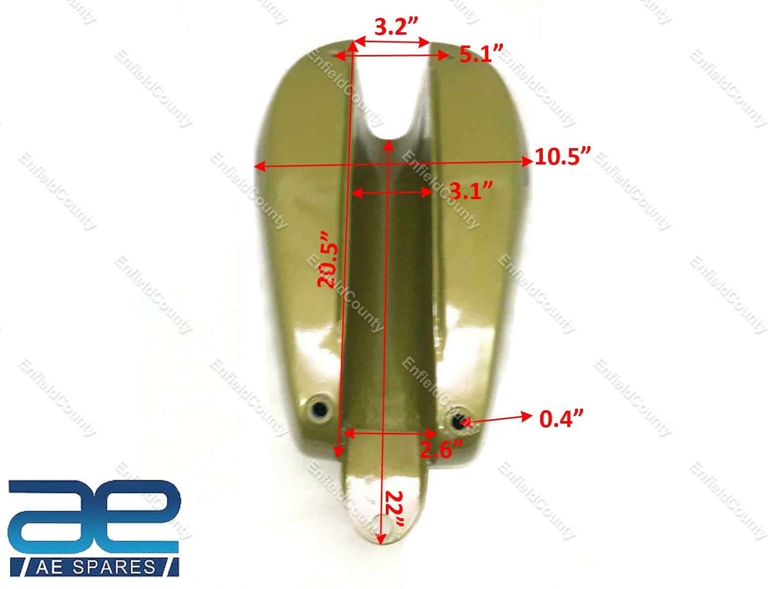 Fits For Triumph T150 Green & Black Petrol Fuel Gas Tank With Cap 