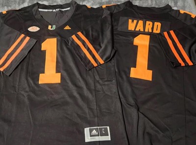 Cam Ward MEN Stitched Jersey Black/White/Orange