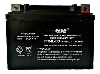 Casil YTX4L-BS SLA Battery for ATV Quad Dirt/Pit Bike 50/70/