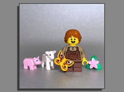 LEGO  Tiere Figuren Schäfer Hirte Hirtin Schwein Schaf Ziege Lamm