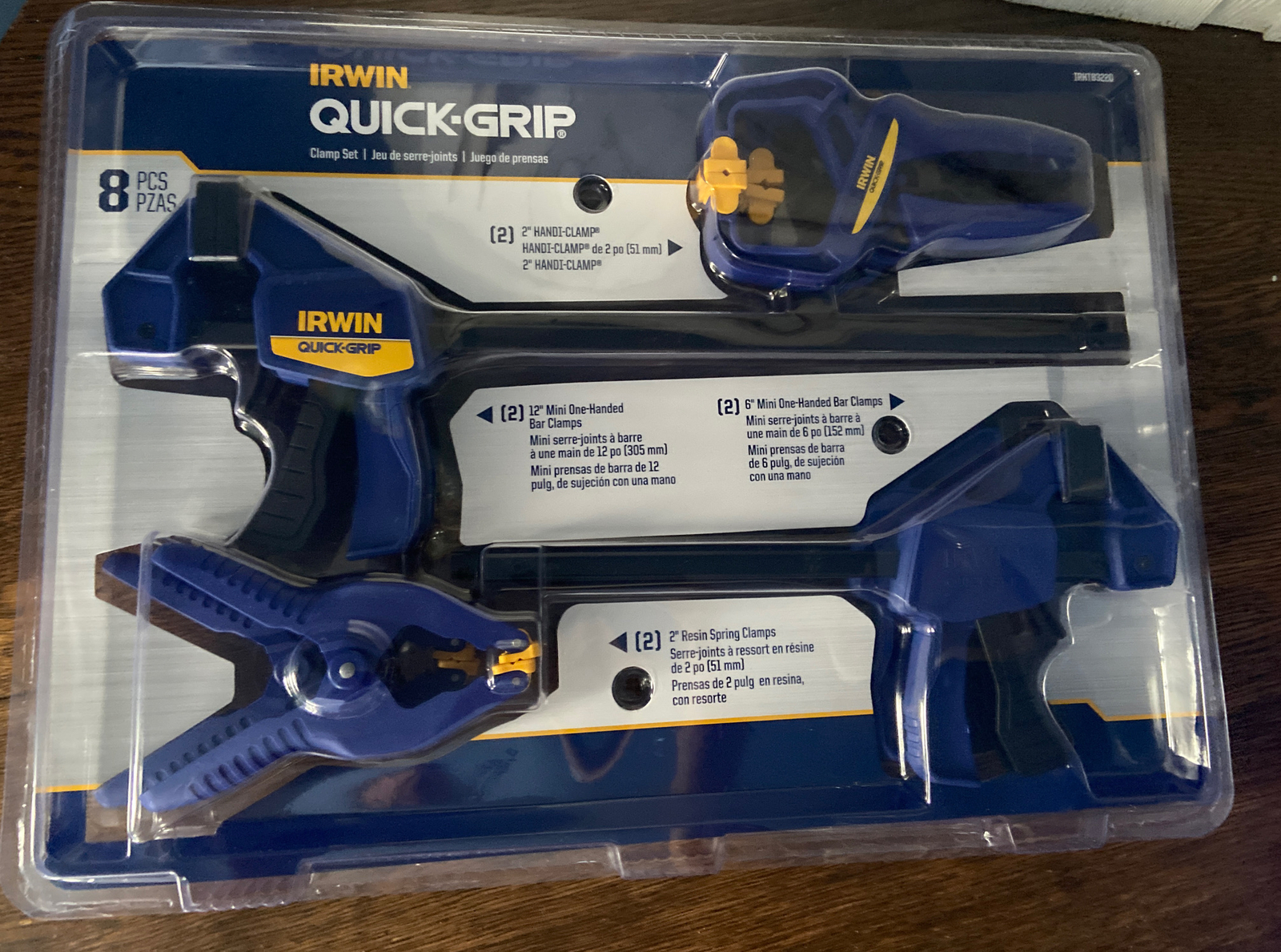 IRWIN QUICK-GRIP 8-Pack Assorted Assorted Clamp Set Clamp IRWIN QUICK-GRIP 8-Pack Assorted Assorted Clamp Set Clamp