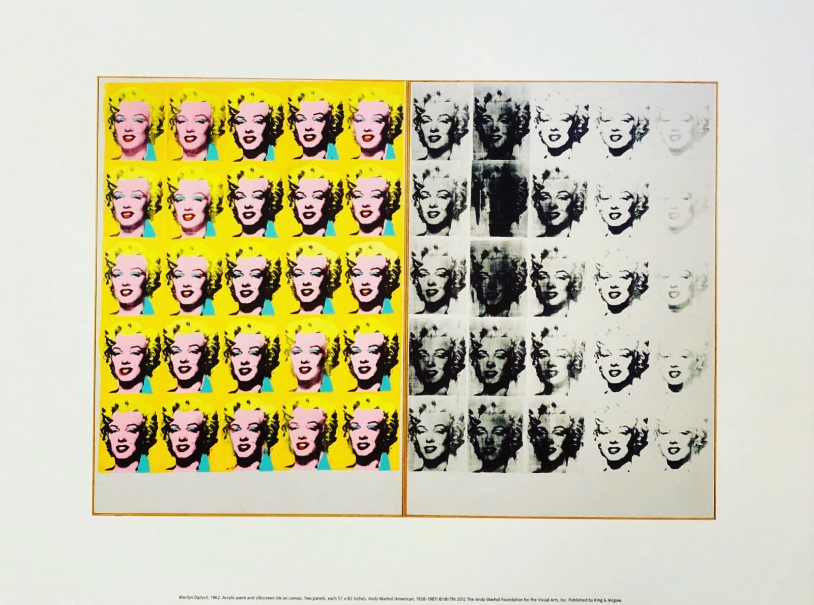 Marilyn Diptych 1962 exhibition（アンディ ウォーホル） 額装品