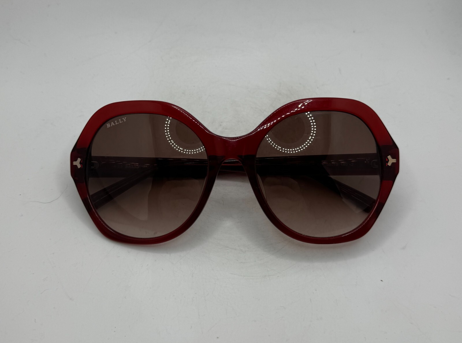 Bally BY0035-H 66F - 55-19 - 140mm - Red Frames - Gray Lens