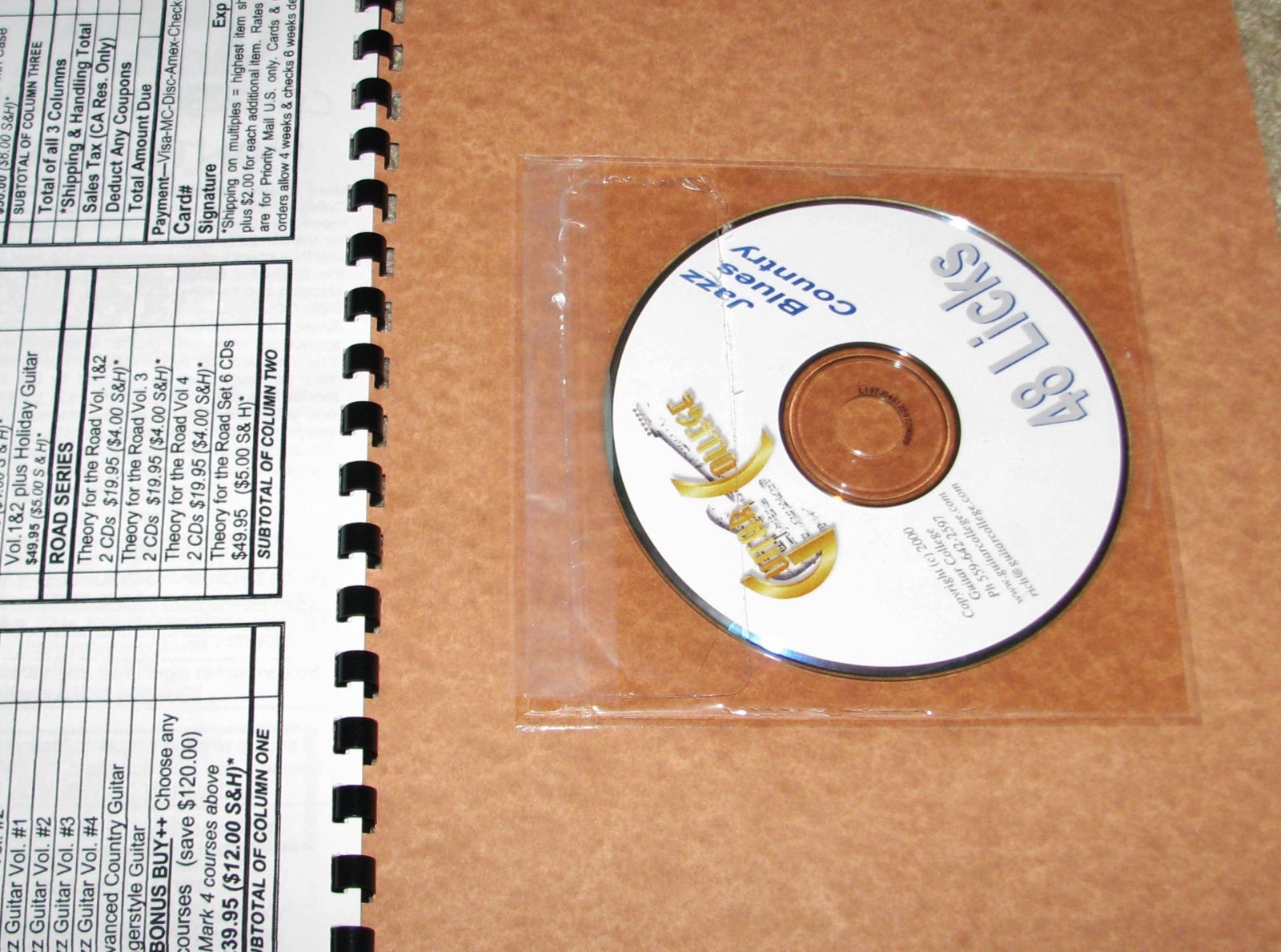 48 JAZZ, Blues, COUNTRY Licks~ Book in Tab & Notation w/ Audio CD