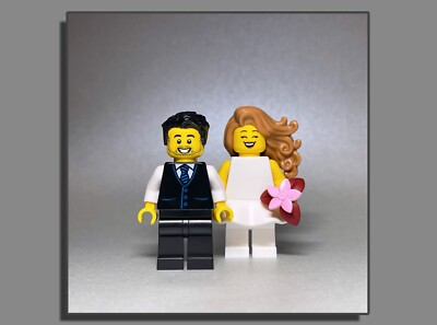 LEGO  - Figuren City - Brautpaar Braut Bräutigam   Hochzeit Kleid   Wellen