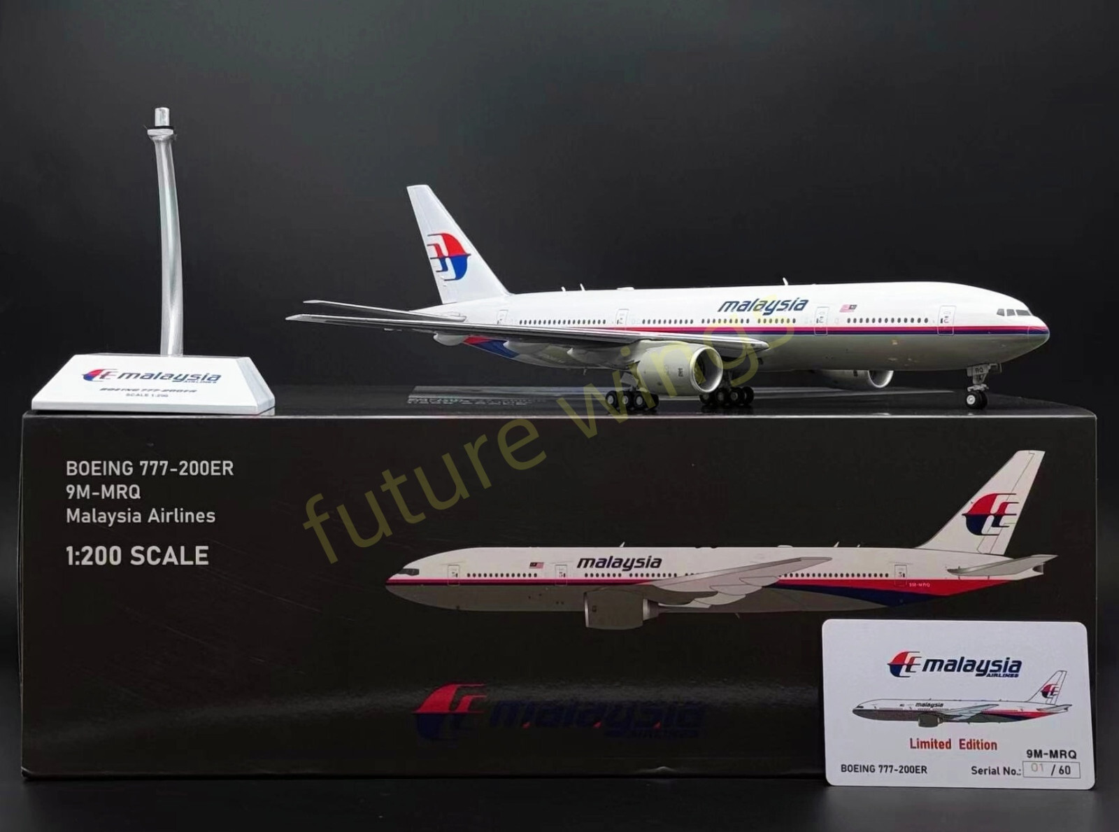JC Wings 1/200 マレーシア航空 B777-200ER 9M-MRQ RARE)1:200 JC Wings* Malaysia Airlines B777-200ER 9M-MRQ