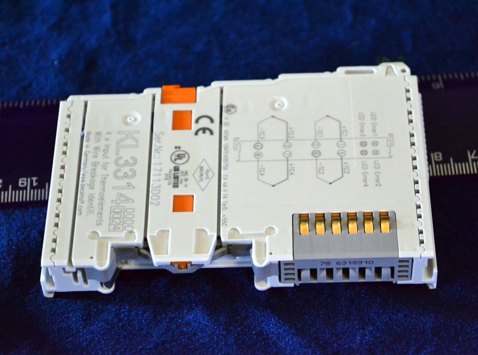 NEW Beckhoff KL3314 0024 4x Input for Thermoelements w/ Wire Breakage Ident. !!!