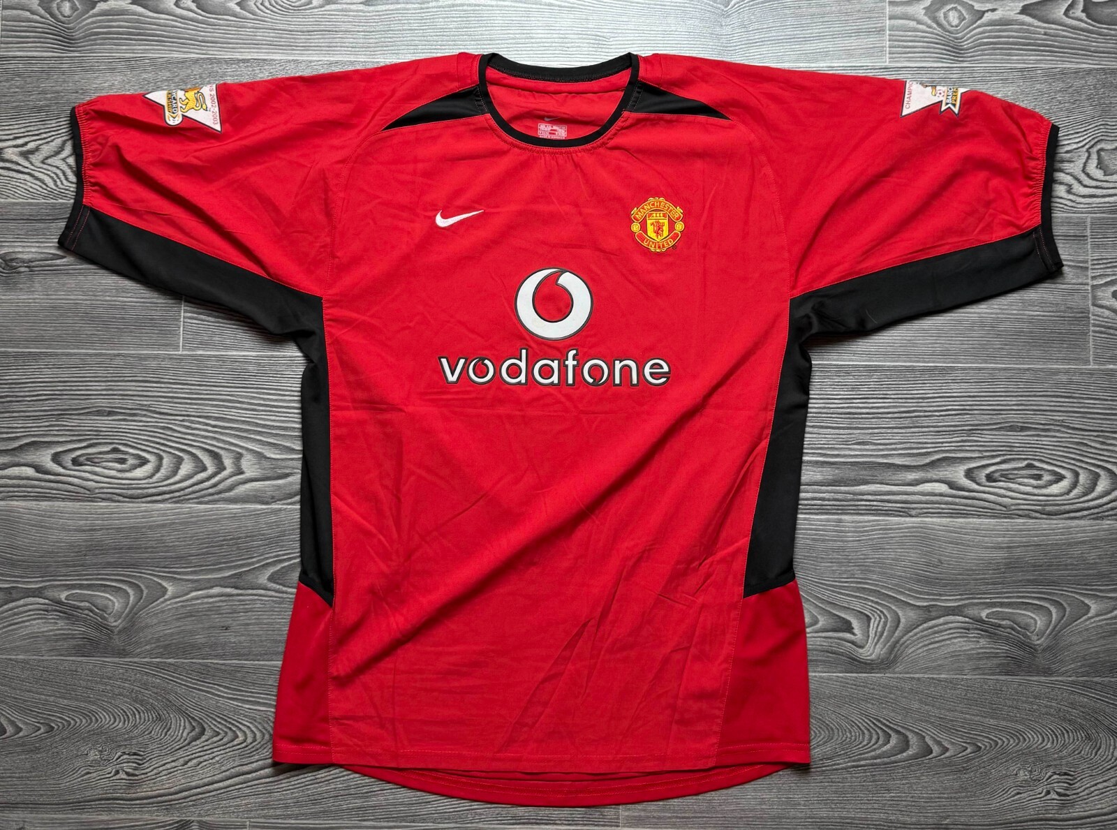 ウェア Nike Manchester United V. Nistelrooy 10 Vintage 2002-2004 Manchester United Nike Home Shirt #10 Ruud