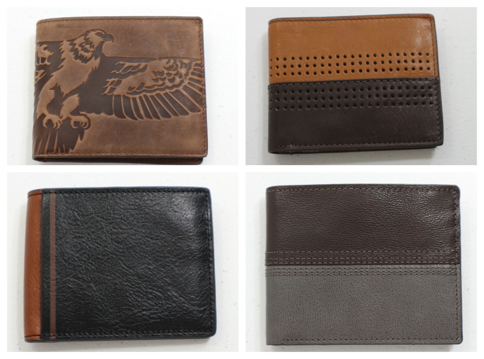 Fossil Men's Bifold Leather Wallet Cody Brown, Eagle Brown Fossil Men's Bifold Leather Wallet Cody Brown, Eagle Brown