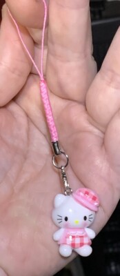 Hello Kitty Charm Phone Zipper Pull & Keychain Add On Attachment!!