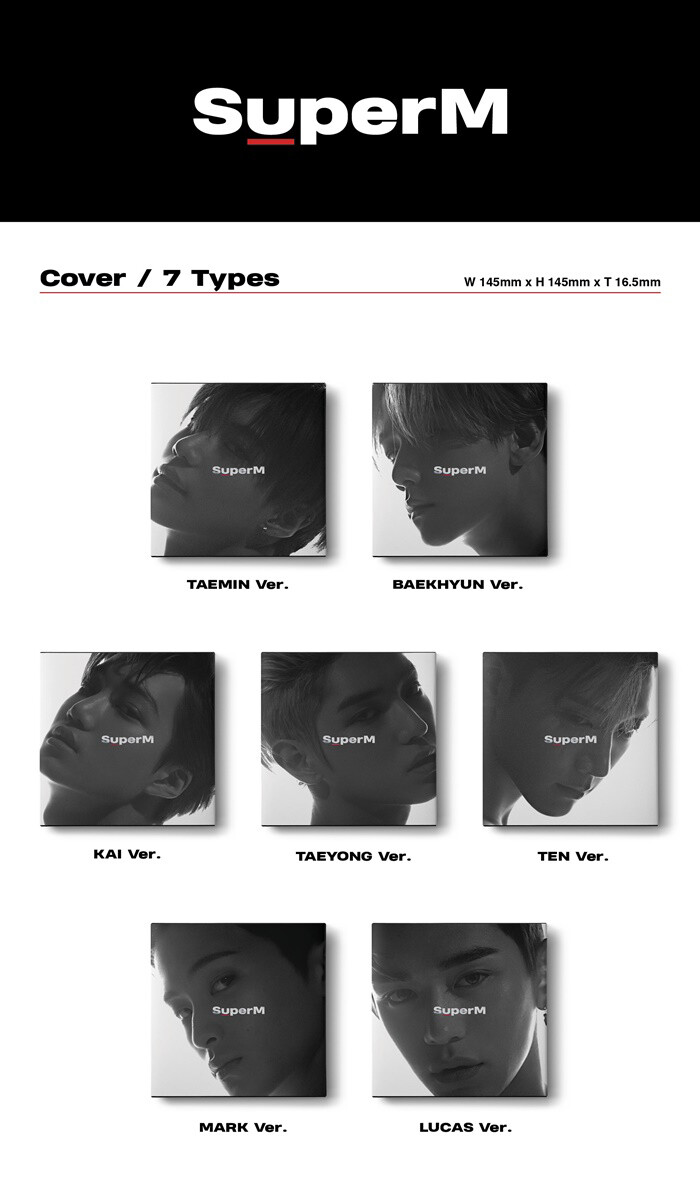 新品未開封 SuperM CDアルバム 韓国盤 7形態 SUPERM [SUPERM] 1st Mini Album KOREA Ver. CD+2ea Photo Book+