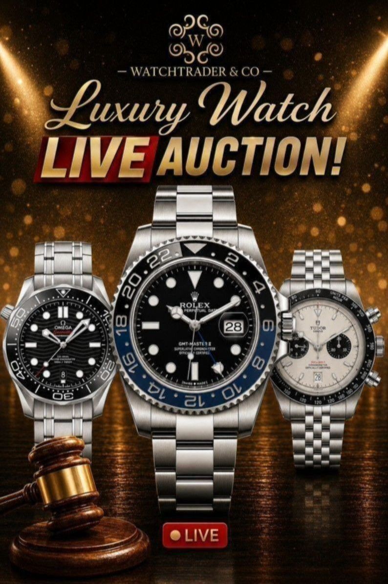 Watchtrader Auction | All Rolex | Datejust, GMT, Submariner | £1 Starts