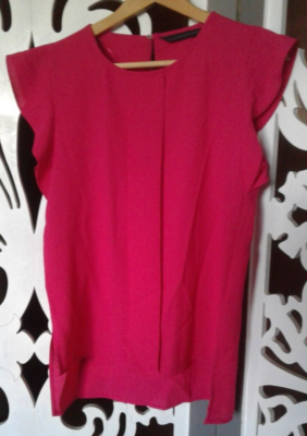 Zara Woman Sleeveless Fuchsia Blouse Size M