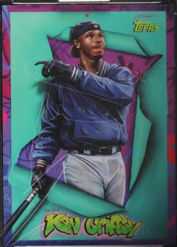 2021 Topps Project 70 Ken Griffey Jr. by Ermsy #702 PSA 10