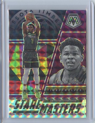 Anthony Edwards 2022-23 Mosaic Stare Masters Purple 72/99 Minnesota Timberwolves