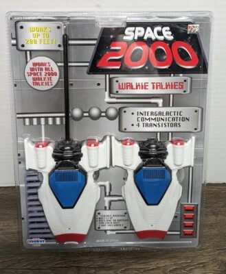 Manley Toy Quest Space 2000 Spaceship Walkie Talkies 10326 Pair of 2 - NEW NOS 