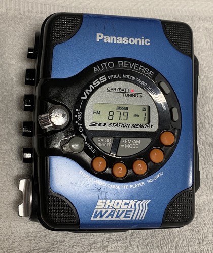 ポータブルプレーヤー PANASONIC SHOCK WAVE RQ-SW5Z AM/FM OK JUNK Panasonic SHOCKWAVE RQ-SW5Z Cassette Player Portable