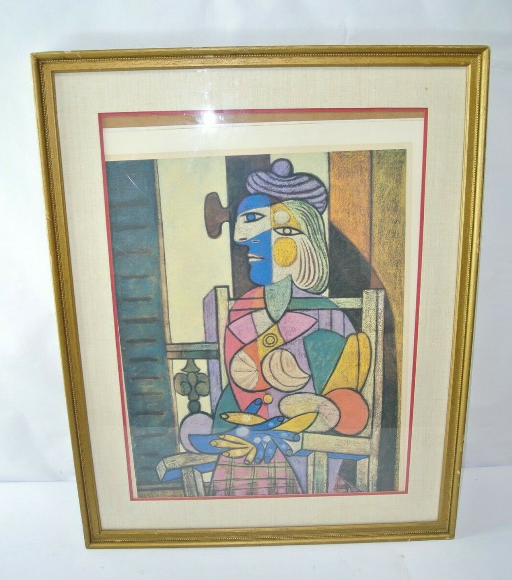 ルイ・ヴァルタ、FEMME ASSISE PRES DE LA FENETRE Pablo Picasso (1881-1973), Femme assise près d'une fenêtre